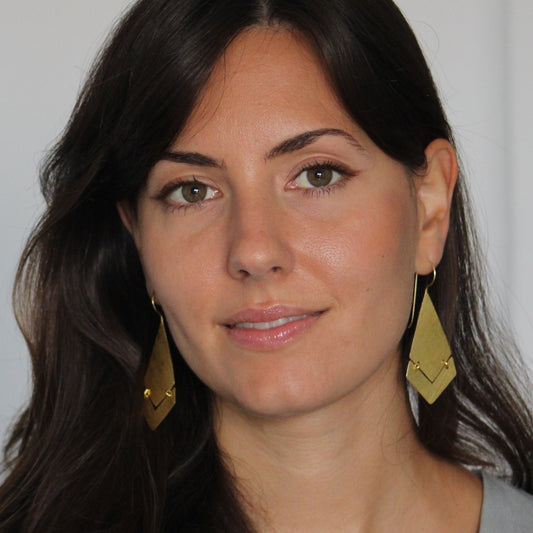 LASCA gold plated earrings - Designed with character-1