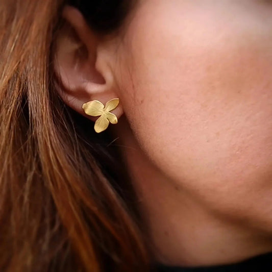 Pendientes Flor de Hortensia-1