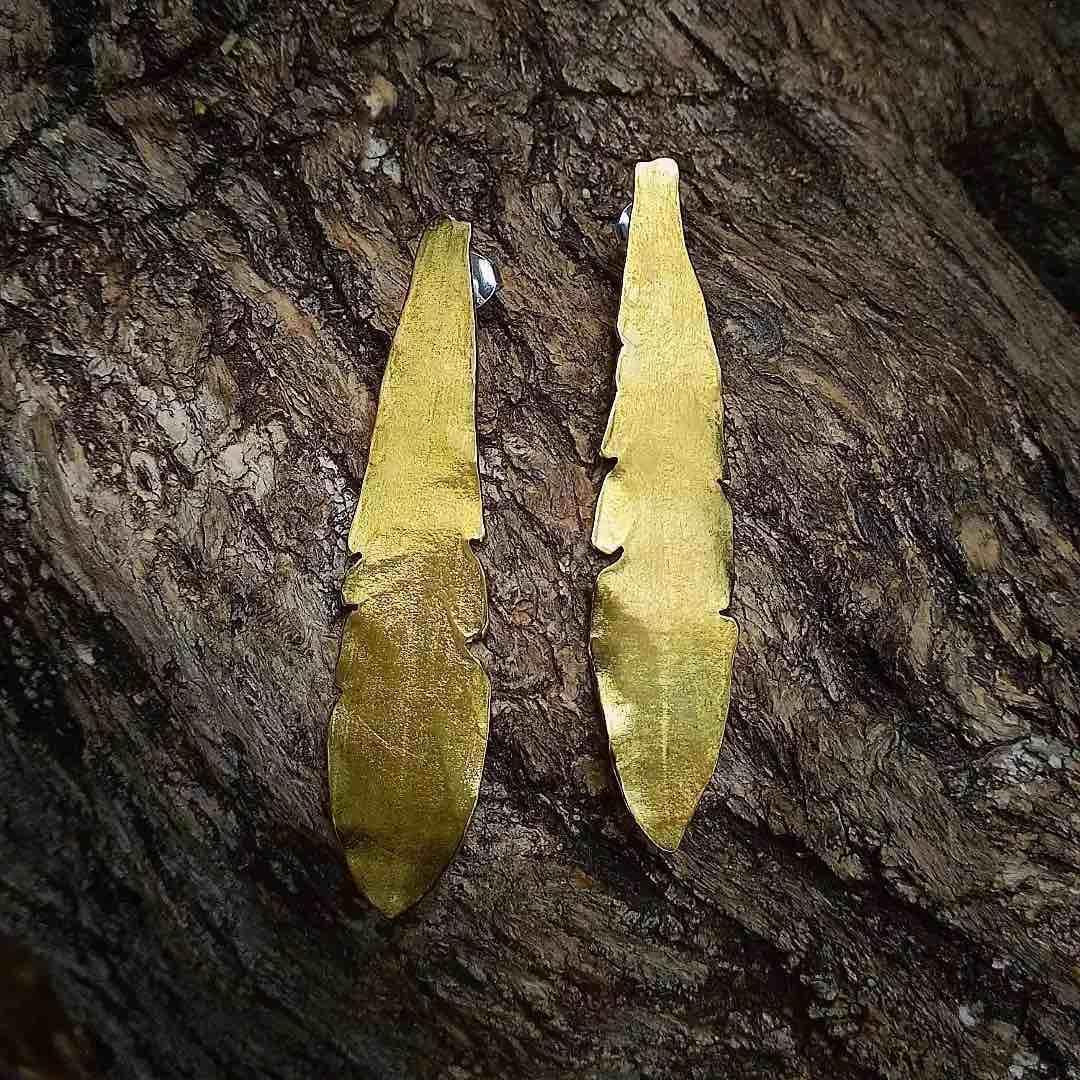 Pendientes Hojas de Olivo-1