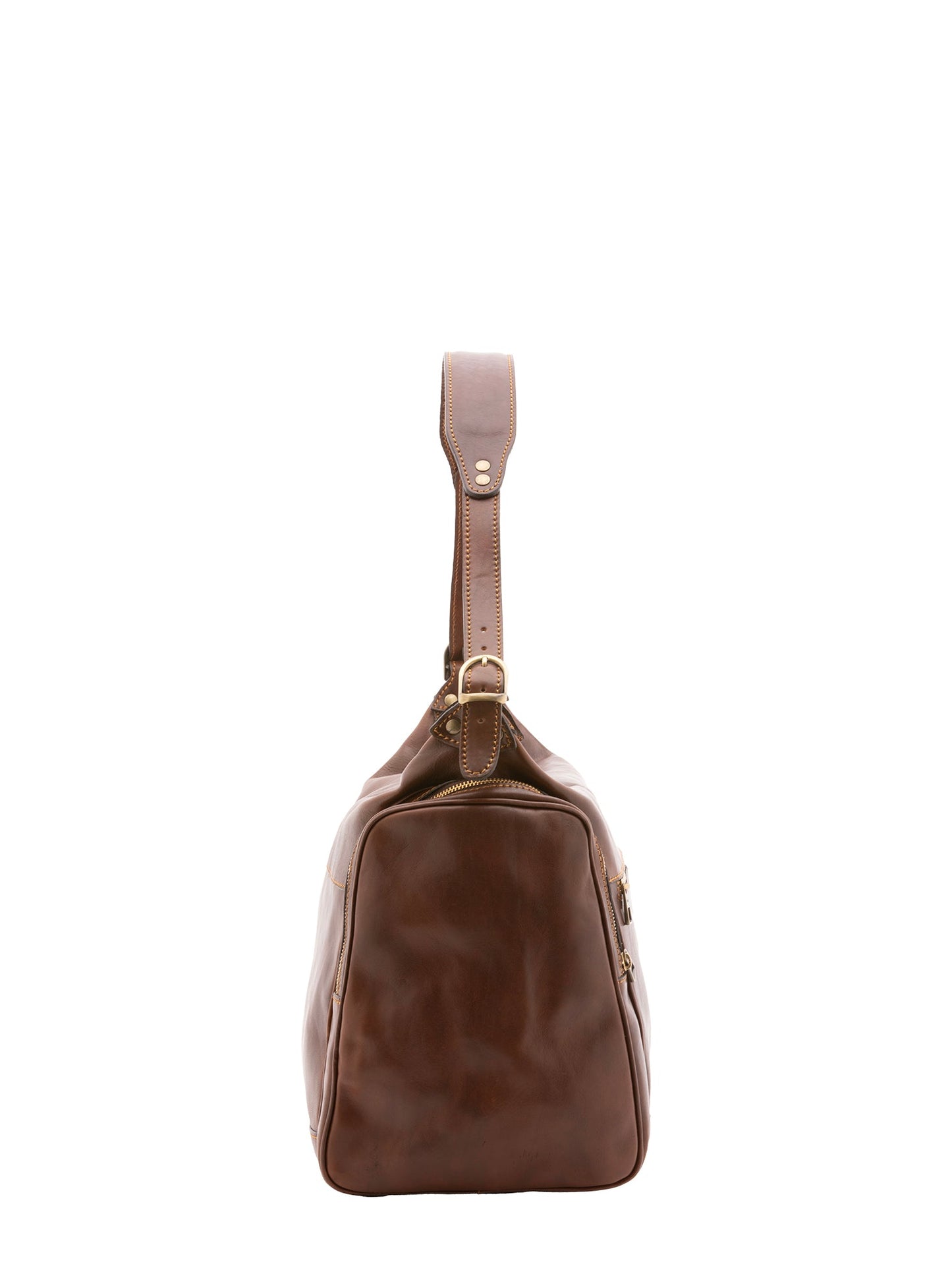 Borsa da viaggio unisex In Vera pelle Made in Italy 45x35x23 cm-2