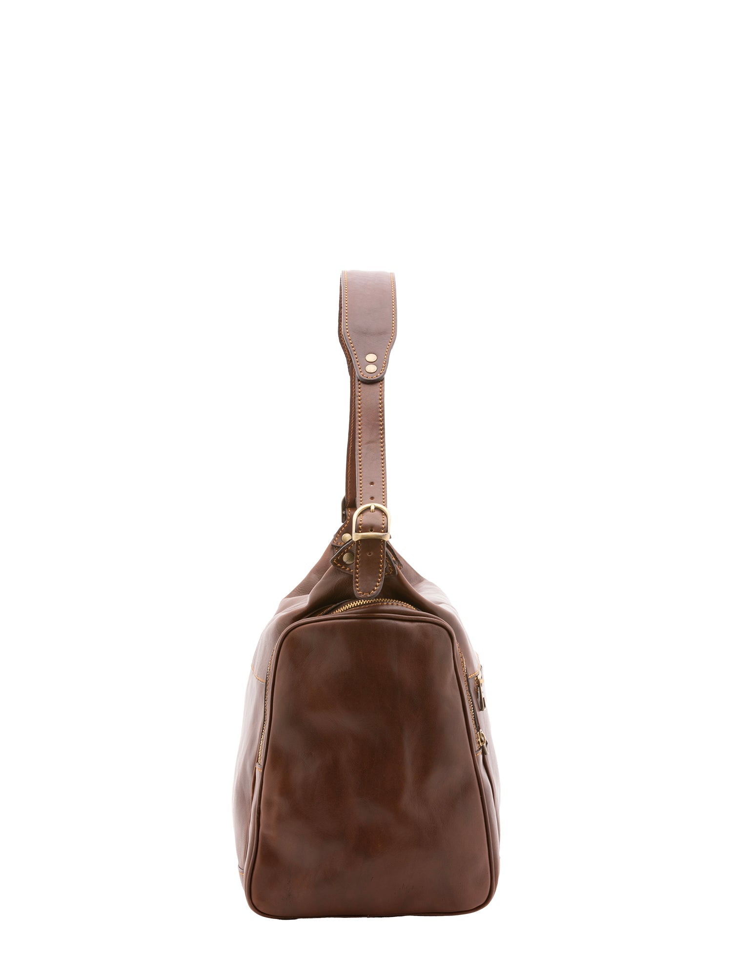 Borsa da viaggio unisex In Vera pelle Made in Italy 45x35x23 cm-2