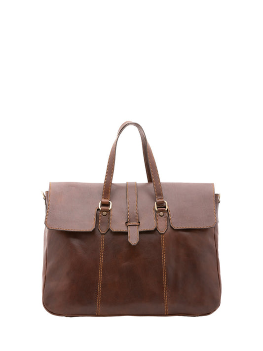 Borsa da viaggio unisex In Vera pelle Made in Italy 40x61x18 cm-0