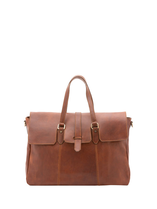 Borsa da viaggio unisex In Vera pelle Made in Italy 40x61x18 cm-0