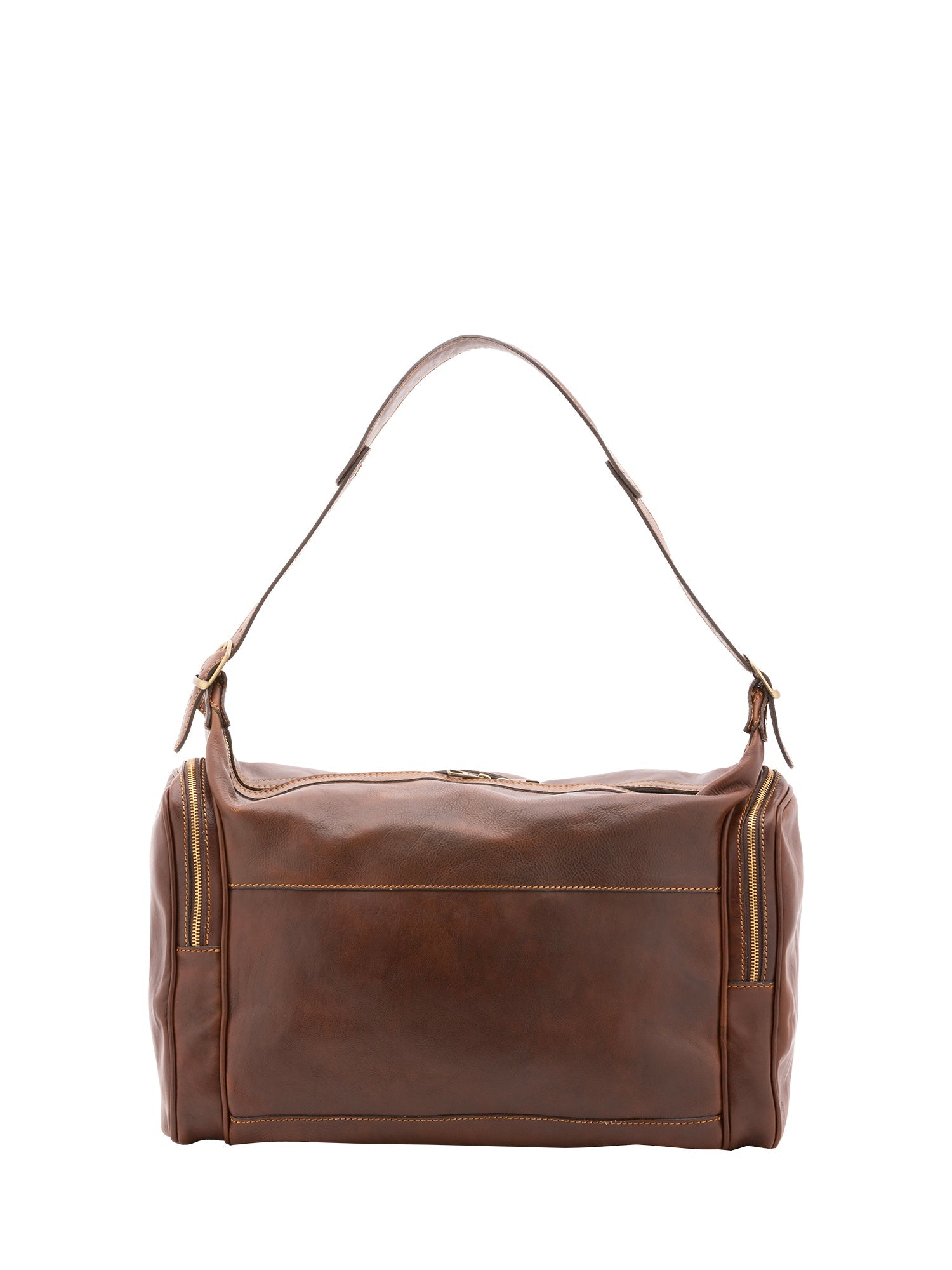 Borsa da viaggio unisex In Vera pelle Made in Italy 45x35x23 cm-3