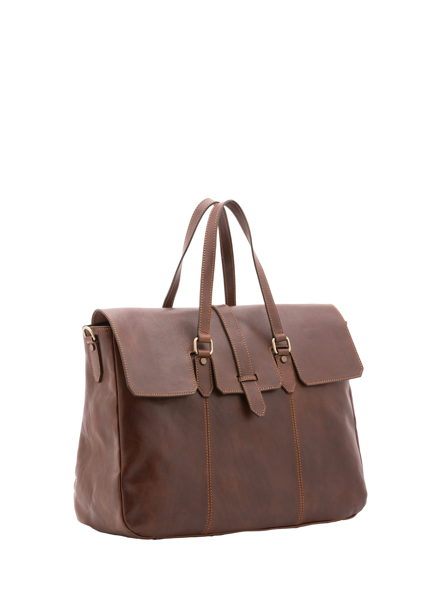 Borsa da viaggio unisex In Vera pelle Made in Italy 40x61x18 cm-1