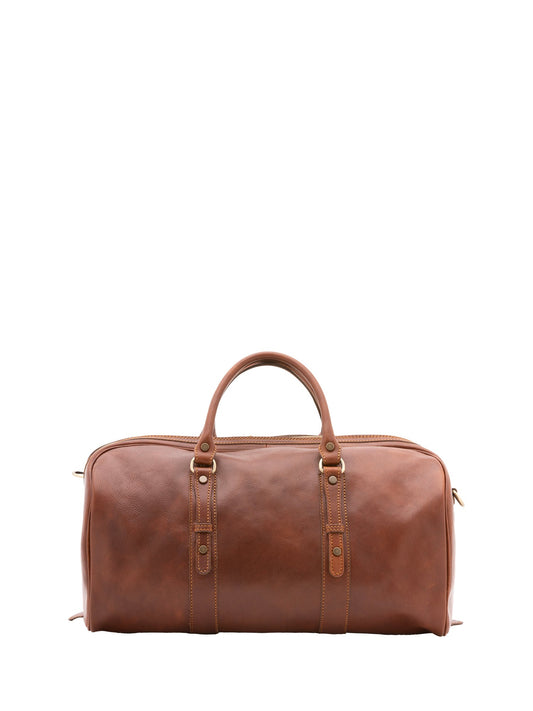 Borsa da viaggio unisex In Vera pelle Made in Italy 50x37x28 cm-0