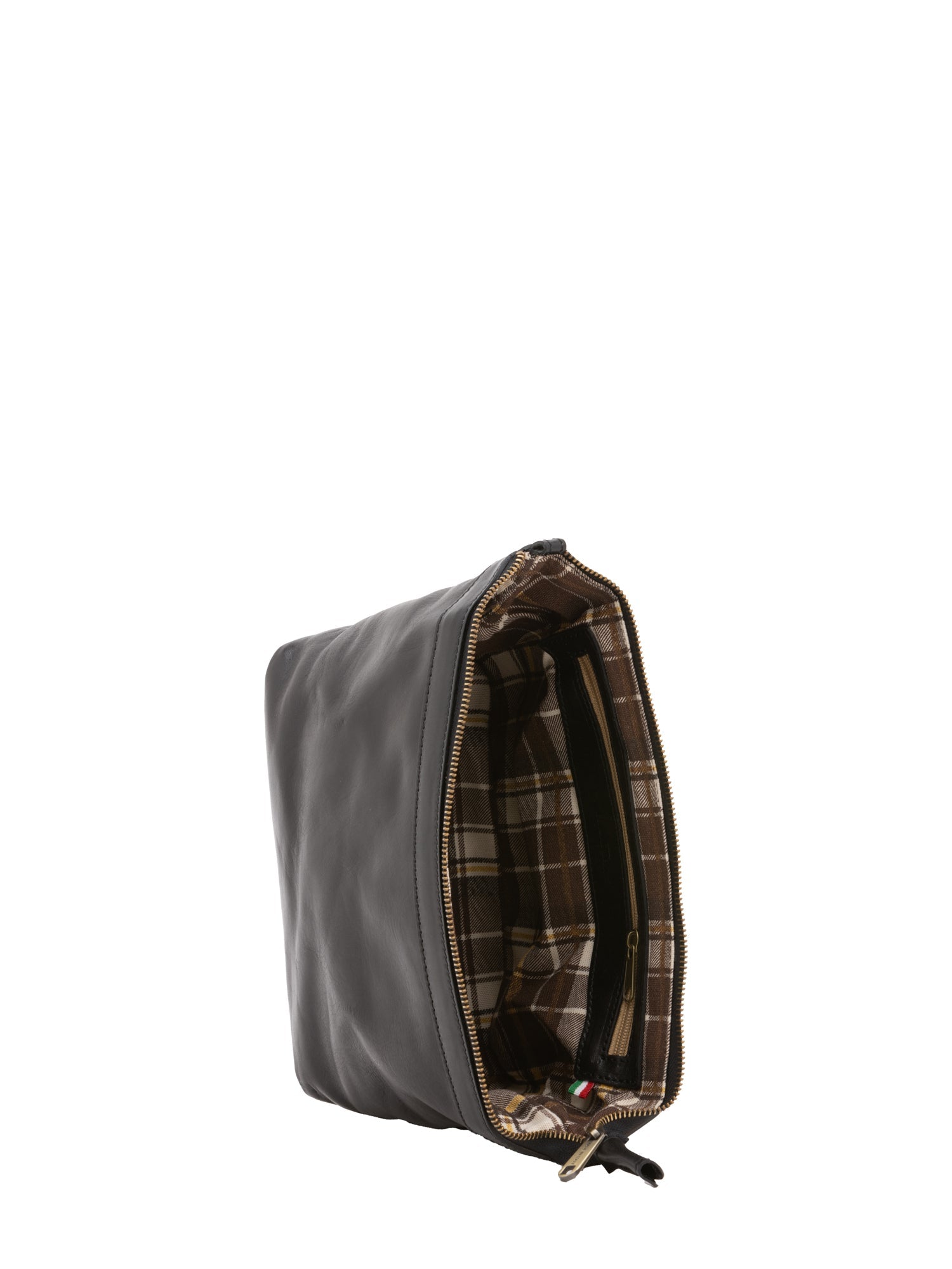 Pochette unisex In Vera pelle Made in Italy 18x23x12 cm-4