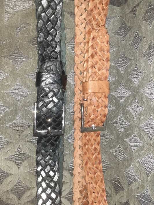 Cinturón de trenza fino-0