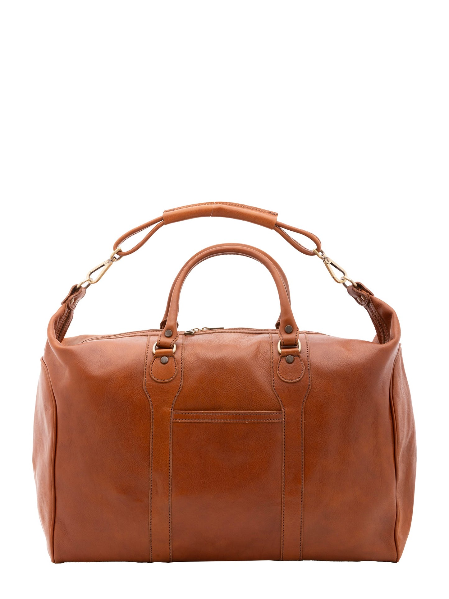 Borsa da viaggio unisex In Vera pelle Made in Italy 52x44x20 cm-0