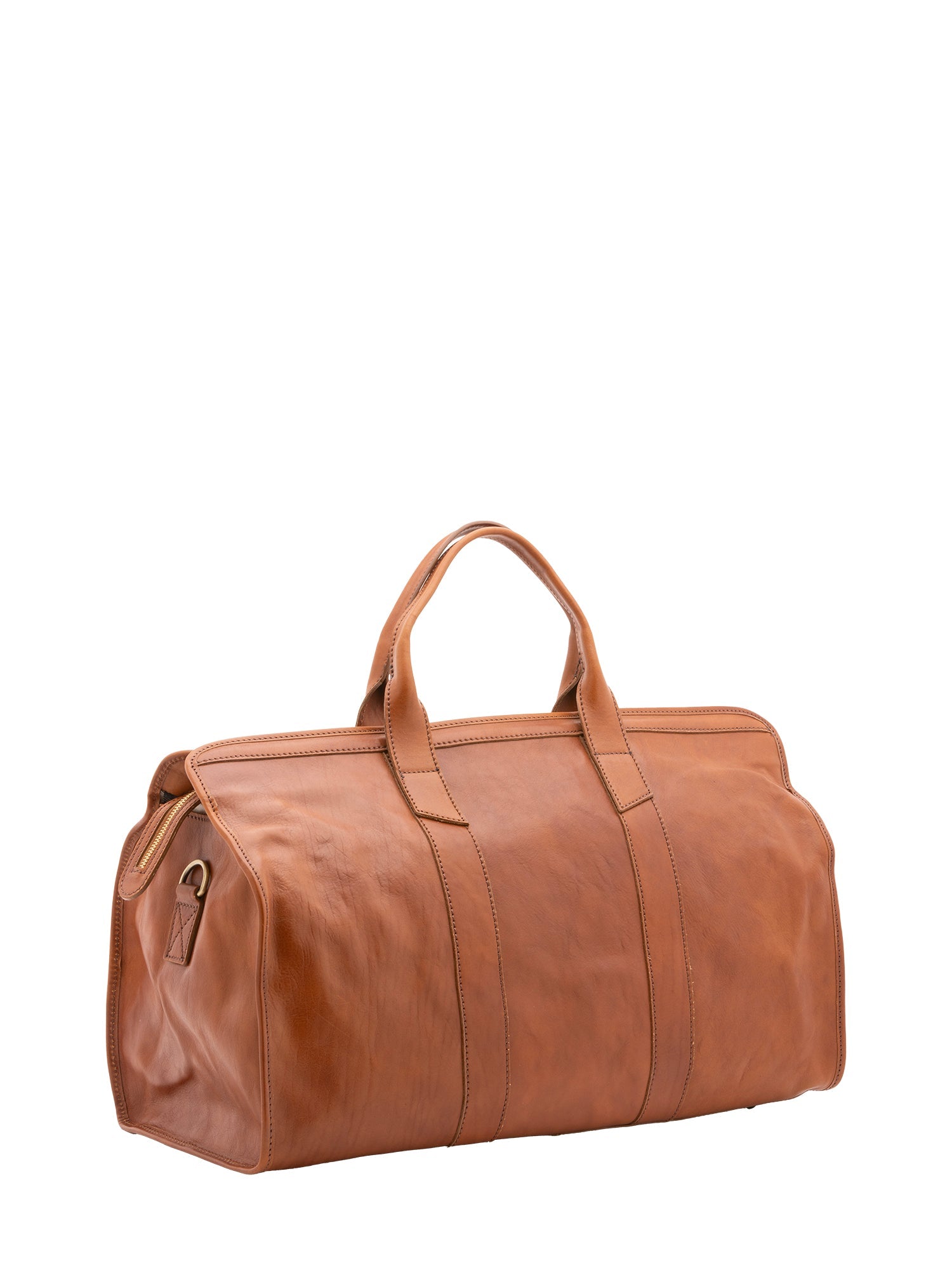 Borsa da viaggio unisex In Vera pelle Made in Italy 53x28x26 cm-1