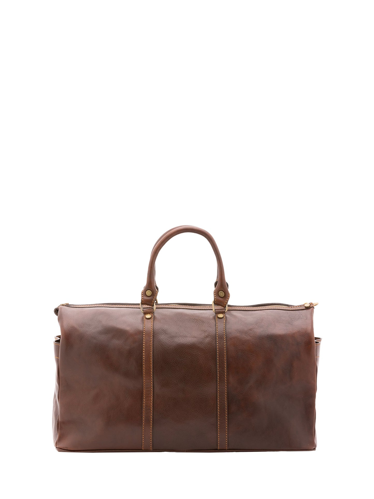 Borsa da viaggio unisex In Vera pelle Made in Italy 50x35x20 cm-3