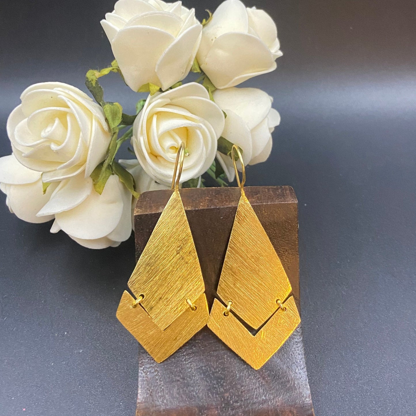 LASCA gold plated earrings - Designed with character-0