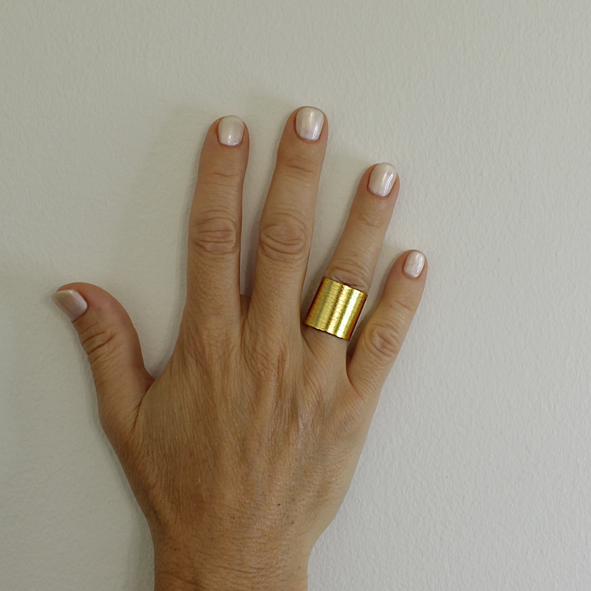 Gold plated ROMA ring-2