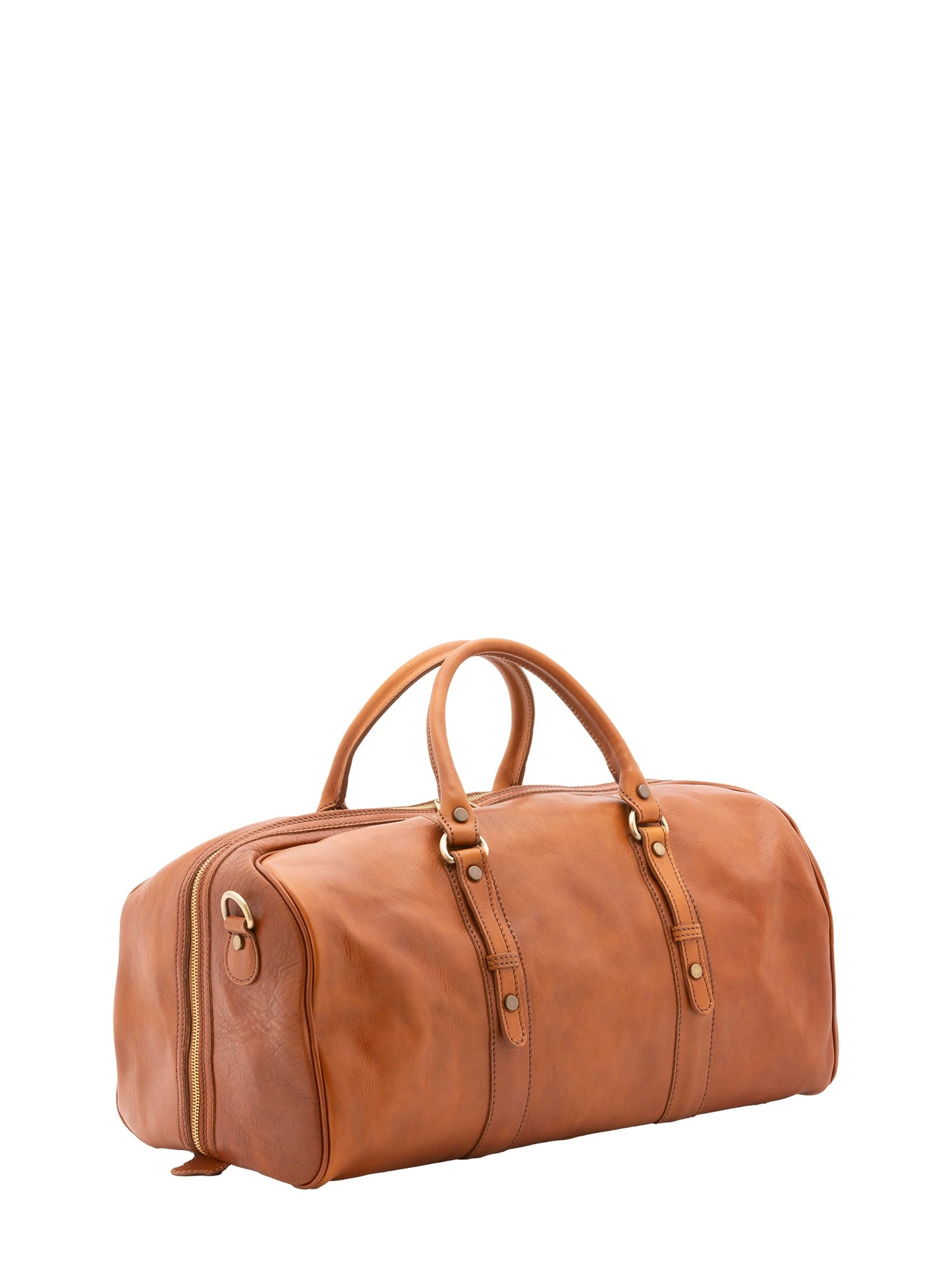 Borsa da viaggio unisex In Vera pelle Made in Italy 50x37x28 cm-1