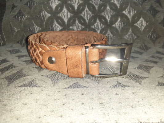 Cinturón de trenza fino-1