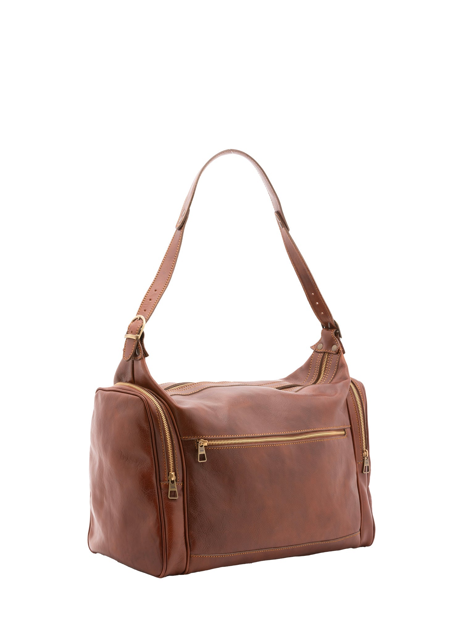 Borsa da viaggio unisex In Vera pelle Made in Italy 45x35x23 cm-1