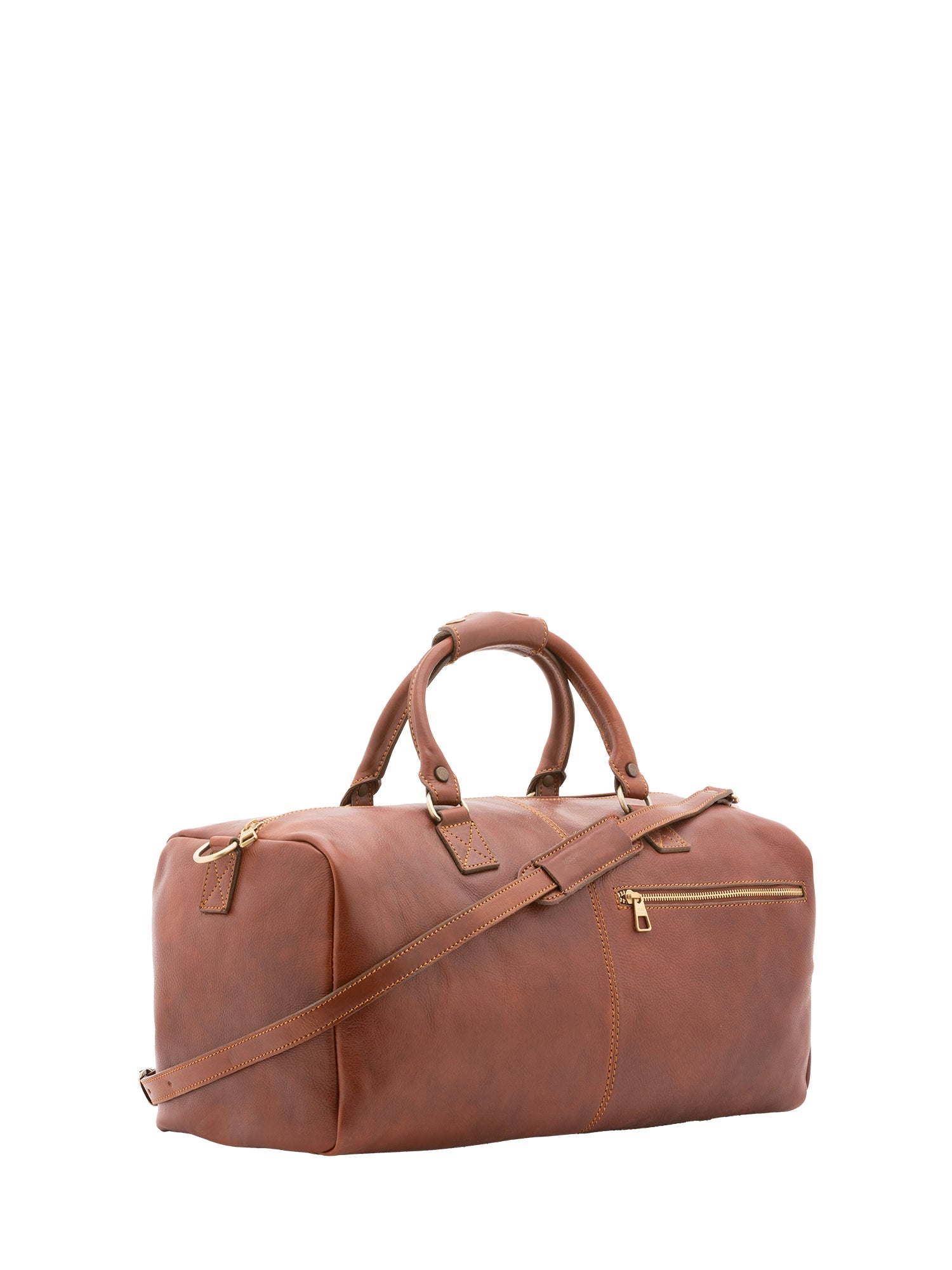 Borsa da viaggio unisex In Vera pelle Made in Italy 48x23x24 cm-2