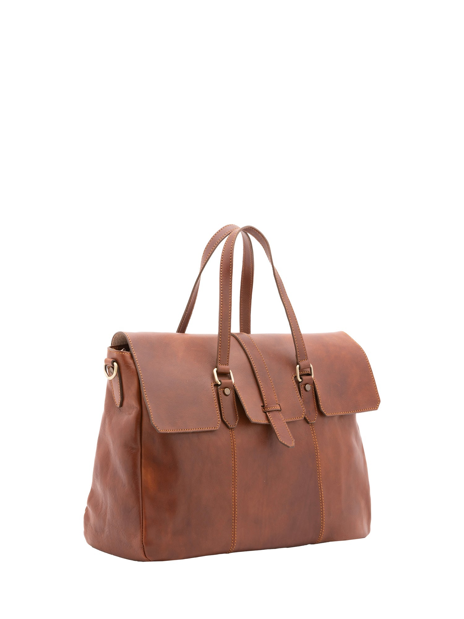 Borsa da viaggio unisex In Vera pelle Made in Italy 40x61x18 cm-1