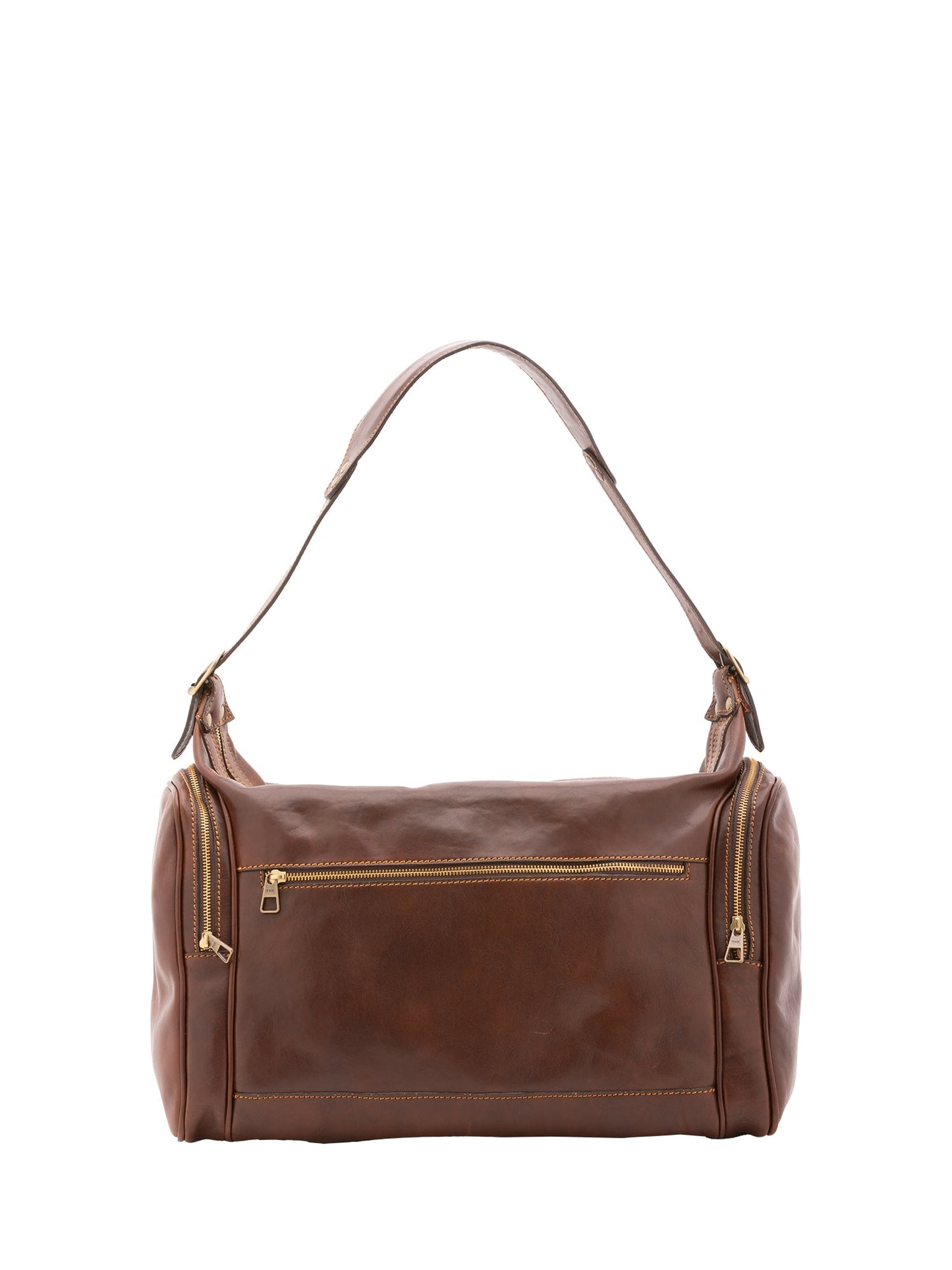 Borsa da viaggio unisex In Vera pelle Made in Italy 45x35x23 cm-0