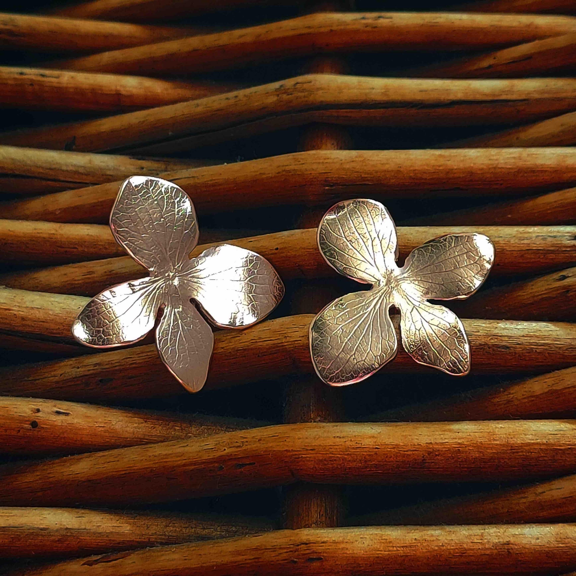 Pendientes Flor de Hortensia-5