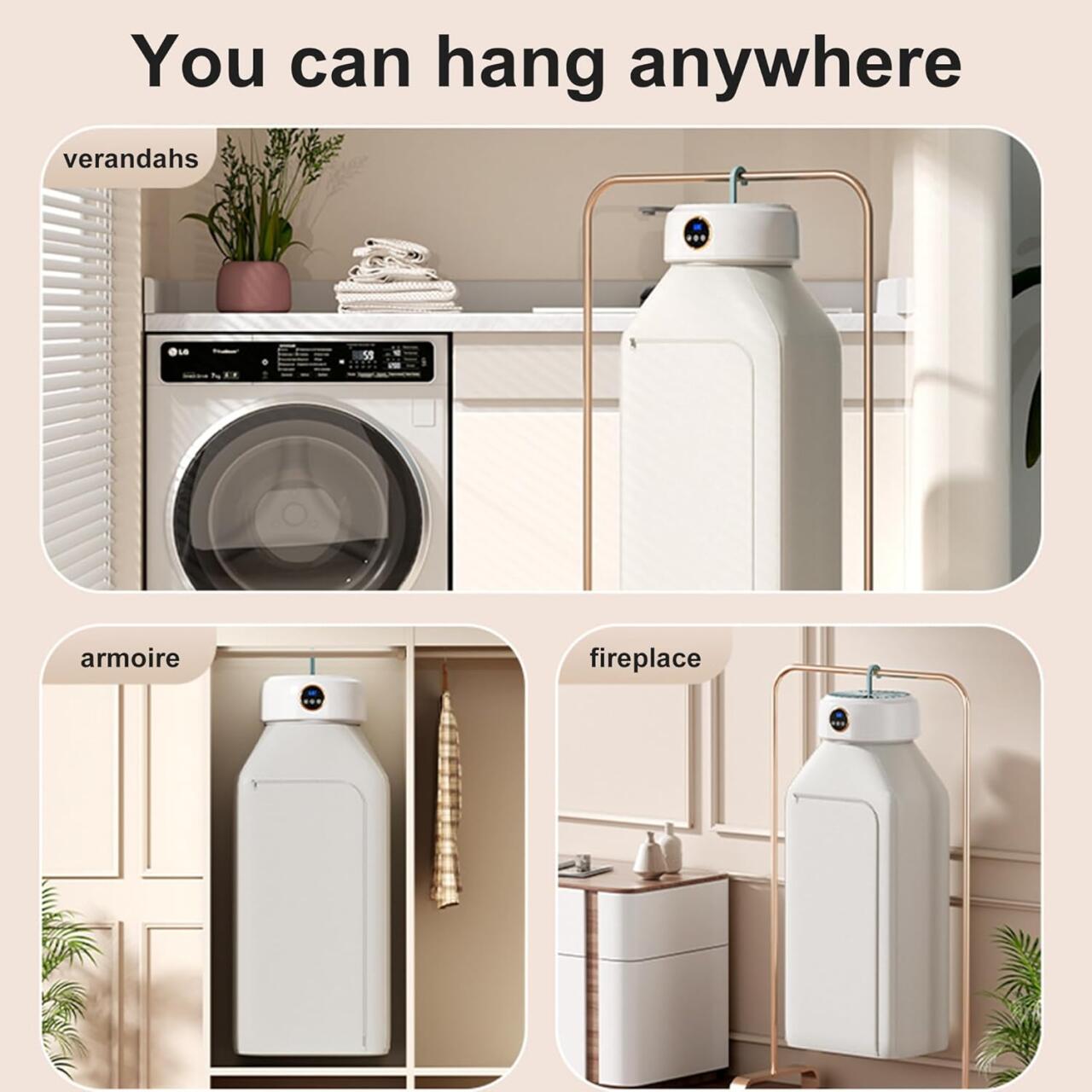 Secadora Portátil Plegable 10 kg – La Solución Compacta para Ropa Siempre Seca